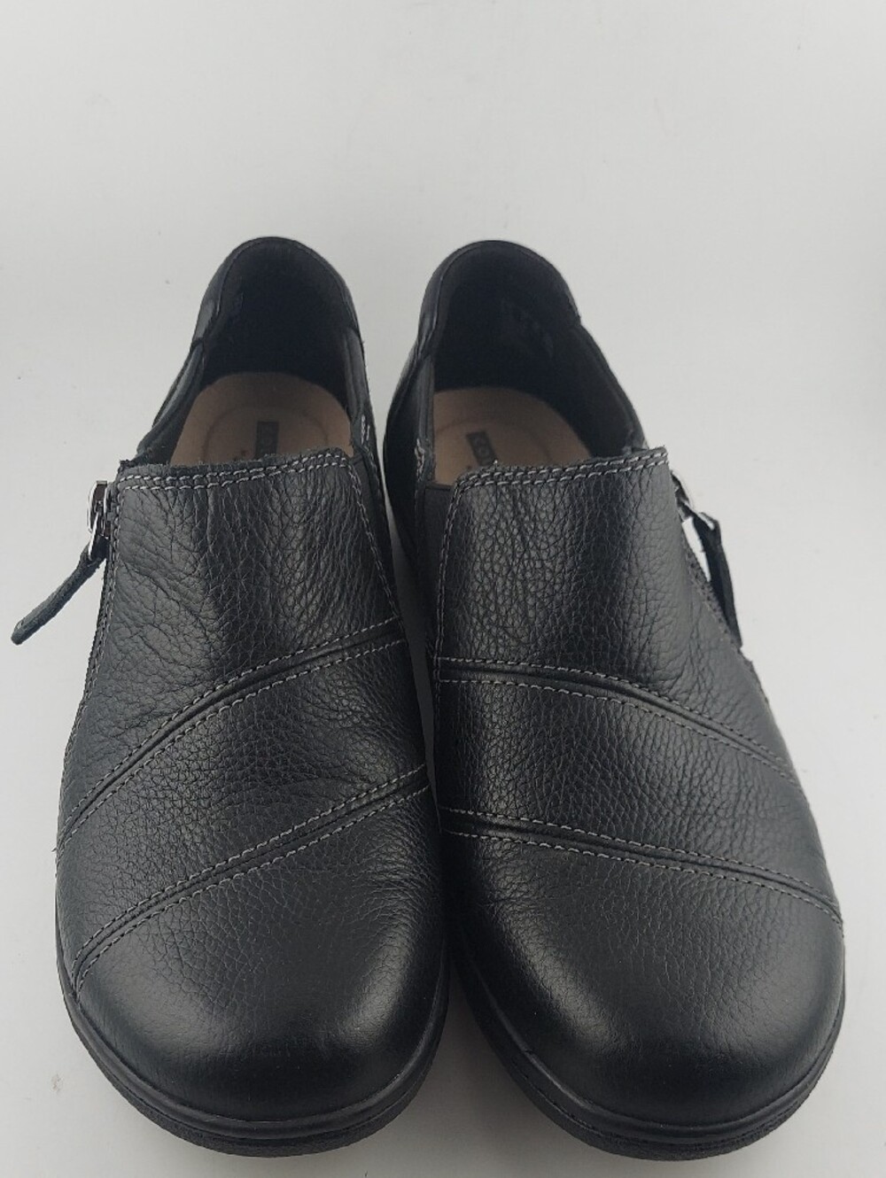 Clarks Black Leather Slip-On Loafer